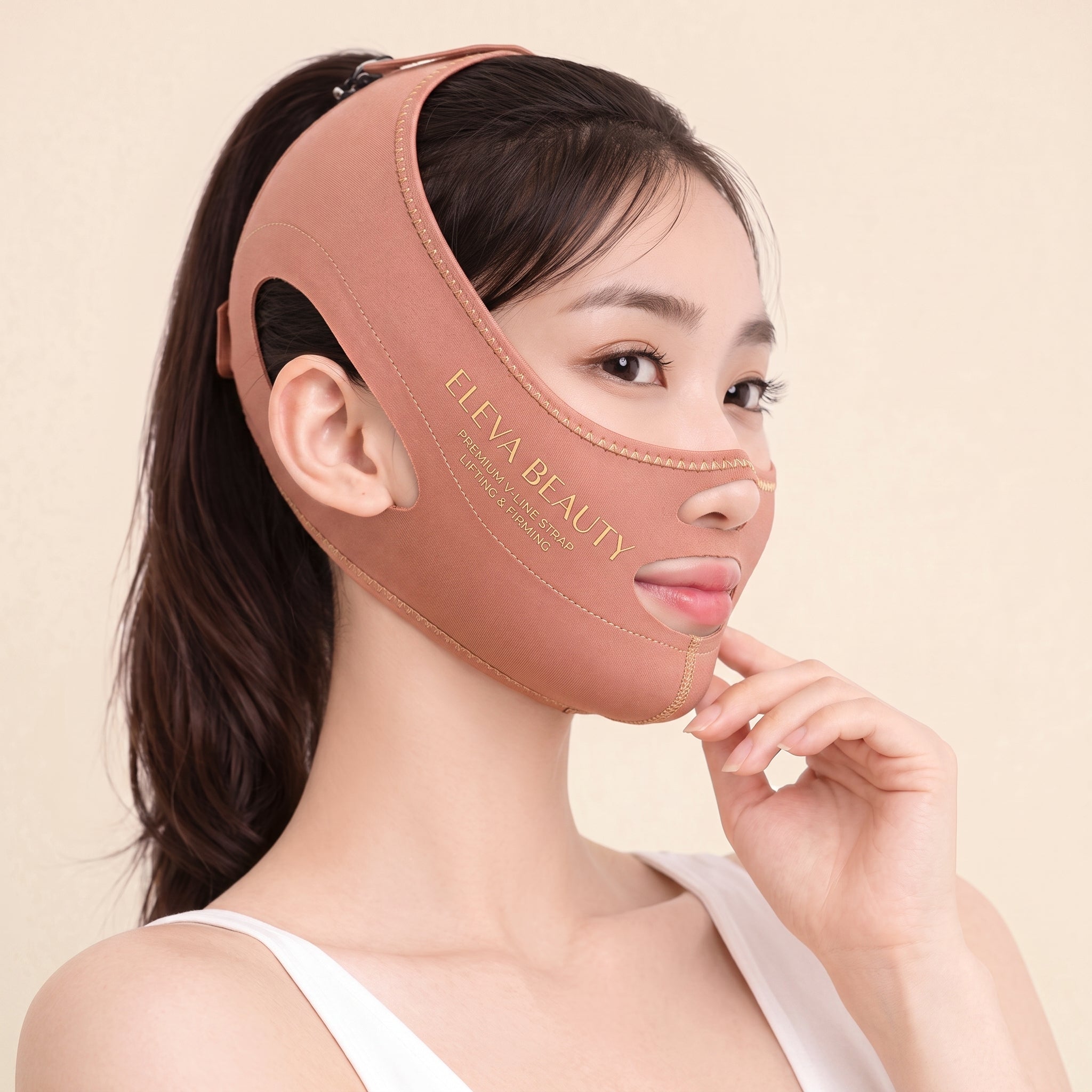 Eleva ContourLift - Máscara de Contorno Facial - Suaviza Rugas, Papada e Modela o Rosto